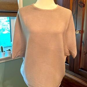 Sweater with Cross-Over Back and Dolman Sleeves